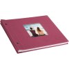 screw bound album Bella Vista fuchsia 30x25 cm white sides