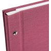 screw bound album Bella Vista fuchsia 30x25 cm white sides