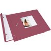 screw bound album Bella Vista fuchsia 30x25 cm white sides