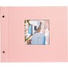 screw bound photo album Bella Vista rose 30x25 cm white sides