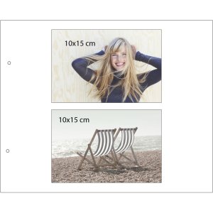 screw photo album Bella Vista sandgray 30x25 cm white sides