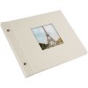 screw photo album Bella Vista sandgray 30x25 cm white sides