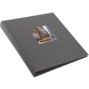 Photo album Bella Vista gray 30x31 cm black sides