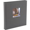 Photo album Bella Vista gray 30x31 cm black sides