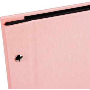 screw photo album Bella Vista rosé 39x31 cm black sides