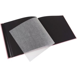 screw photo album Bella Vista rosé 39x31 cm black sides