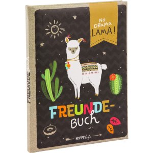 Freundebuch Happy Life Lama