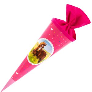 School Cone 35 cm Love of horses