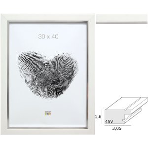 photo frame white resin S45VK1