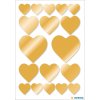 Herma DECOR Stickers hearts gold