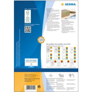 Herma SPECIAL Coloured labels A4, 105 x 42,3 mm, green,...