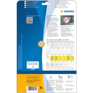 Herma SPECIAL Weatherproof film labels A4, Ø 30 mm, white, extremely strong adhesion, removable