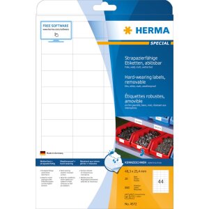 Herma SPECIAL Weatherproof film labels A4, 48,3 x 25,4...