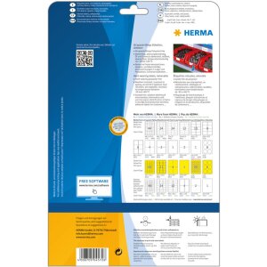 Herma SPECIAL Weatherproof film labels A4, 48,3 x 25,4 mm, white, extremely strong adhesion, removable