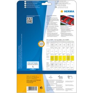 Herma SPECIAL Weatherproof film labels A4, 99,1 x 67 mm, white, extremely strong adhesion, removable