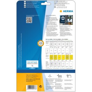 Herma SPECIAL Weatherproof film labels A4, 210,0 x 297,0 mm, white, extremely strong adhesion, removable