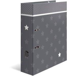 Herma Motif file A4 stars - grey with border