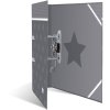 Herma Motif file A4 stars - grey with border