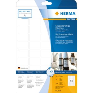 Herma SPECIAL Weatherproof film labels A4, 37 x 25 mm,...