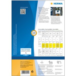 Herma SPECIAL Weatherproof outdoor film labels A4, 210 x 148 mm, white, extremely strong adhesion, stretchable