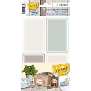 Herma HOME Write-on labels 52x82 mm grey-brown, removable