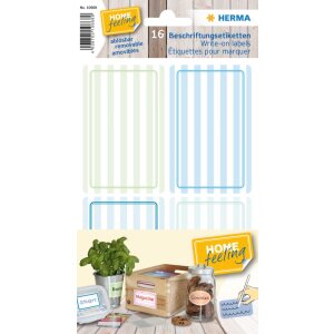 Herma HOME Write-on labels 52x82 mm blue-green, removable