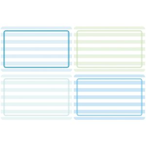 Herma HOME Write-on labels 52x82 mm blue-green, removable