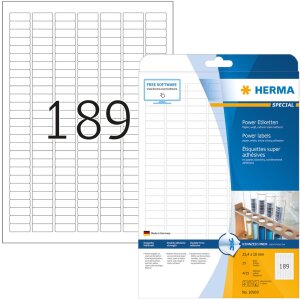 Herma SPECIAL Power labels, with strong adhesion A4, 25,4...