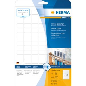 Herma SPECIAL Power labels, with strong adhesion A4, 25,4...