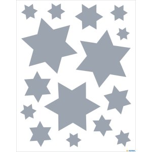 Herma DECOR Window decoration stars silver