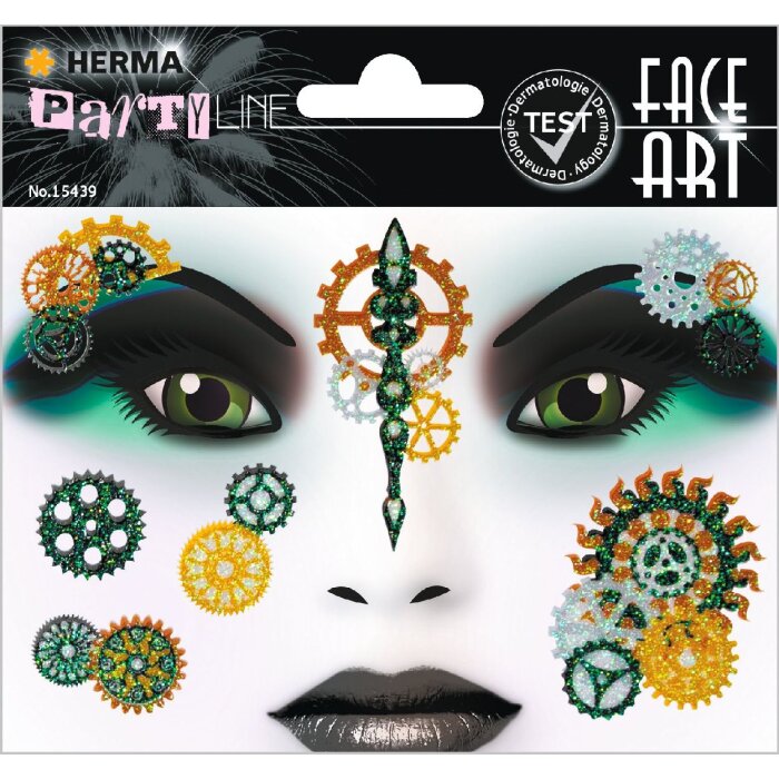 Herma FASHIONLine Face Art Stickers Steampunk Marie