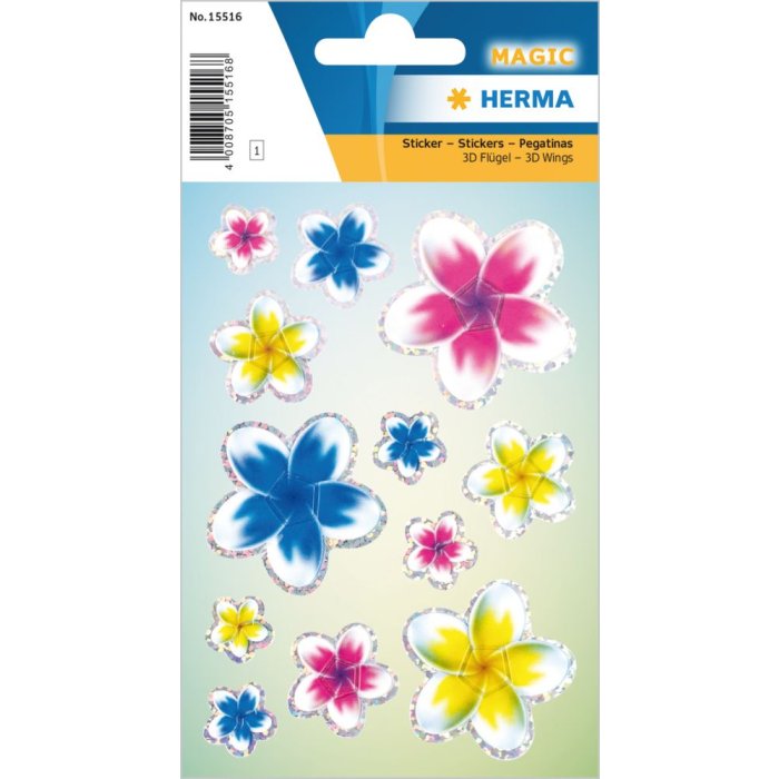 Herma MAGIC Sticker Summer flower with 3D Wings