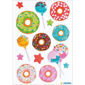 Herma MAGIC Sticker Sweeties with shiny glittery