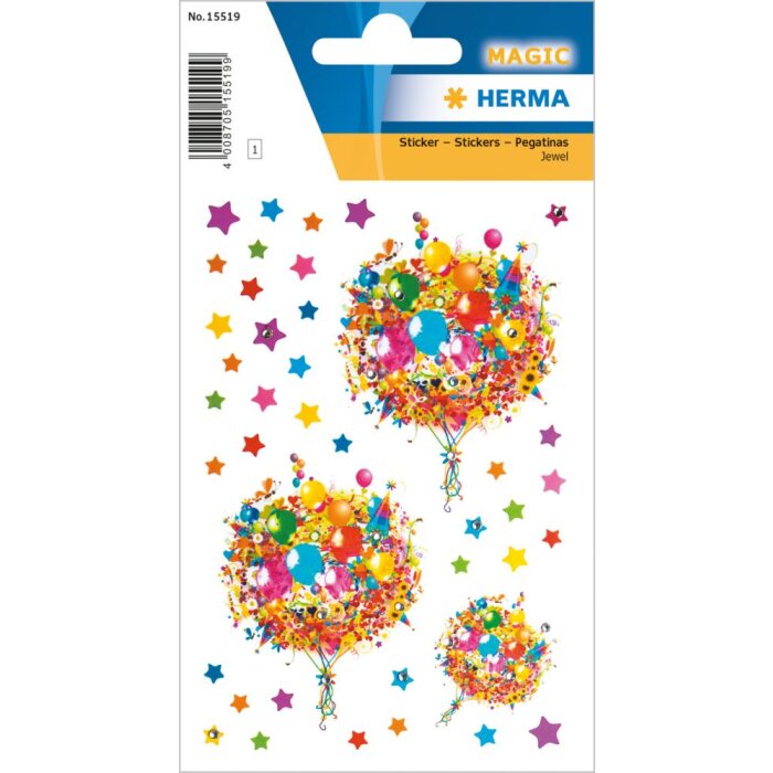 Herma MAGIC Sticker Flower Love with strass