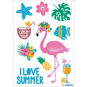 Herma MAGIC Sticker I love Summer with strass