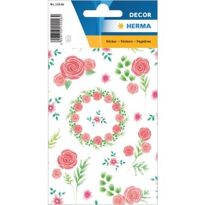 Herma DECOR Flowersticker Beautiful Rose, glittery