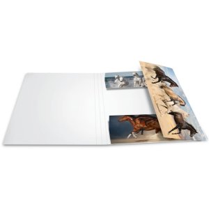 Herma Elasticated folder A4 cardboard horses