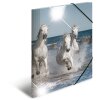 Herma Elasticated folder glossy animals A4 PP horses