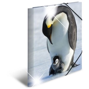 Herma Elasticated folder glossy animals A3 PP penguins