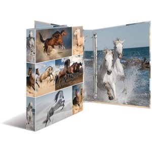 Herma Ring binder A4 cardboard 4D horses