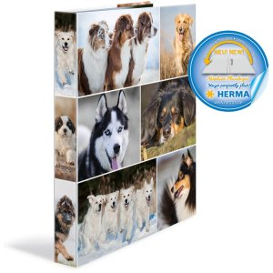 Herma Ring binder A4 cardboard 2D dogs