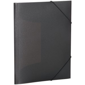 Herma Elasticated folder A4 PP translucent black