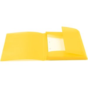 Herma Elasticated folder A4 PP translucent yellow