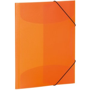 Herma Elasticated folder A4 PP translucent orange