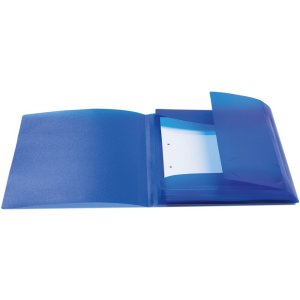 Herma Elasticated folder A4 PP translucent dark blue