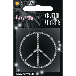 Herma FASHIONLine Crystal stickers peace