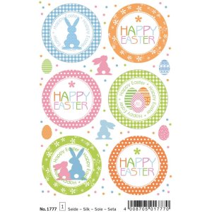 Herma MAGIC Stickers Happy Easter Easter greetings, silk