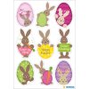 Herma MAGIC Stickers Happy Easter Easter rabbits, Transpuffy