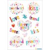 Herma MAGIC Stickers greetings, foil glittery