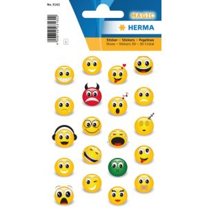 Herma MAGIC Stickers emojis, stone